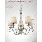 Modern Crystal Pendant Light with Fabric Shade (SL2010-5)