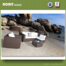Modern Outdoor Rattan Sofa Set European Style Wicker Sectional Sofa