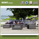 Modern Round Rattan Furniture Sofa Set Polyrattan Garden Sofa Set