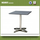 Modern Stainless Steel Stone Table Outdoor Leisure Square Coffee Table