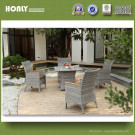 Morden Table Set Outdoor Gray Rattan Wicker Furniture Table Set