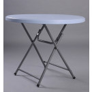 New Cheap Small Round Plastic Dining Party Saving Folding Table