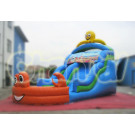 New Inflatable Octopus and Crab Water Slide with Pool Chsl206
