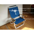 Outdoor Backpack Beach Chair Aluminum Beach Chair with Wood Armrests