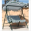 Outdoor Foldable Garden Swing with Fabric Sunshade