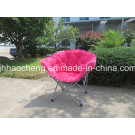 Outdoor Furniture Folding Moon Beach Chair with Suede Fabric