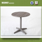 Outdoor Garden Leisure Aluminum Metal Round Modern Coffee Table