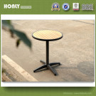 Outdoor Garden Samll Tea Table Plastic Wood Metal Round Table