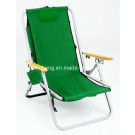 Outdoor Leisure Aluminium Folding Camping Chair with Woodarmrests