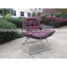 Outdoor Leisure Camping Moon Chair with Suede Fabric