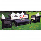 Outdoor Modern Garden Leisure Rattan Dining Sofa for Patio