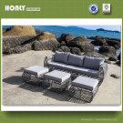 Outdoor Multifunctional PE Rattan Sofa Aluminum Lounge Rattan Sofa