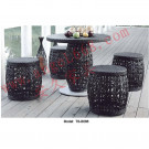 Outdoor Patio Leisure Rattan Dining Garden Modern Table