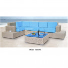 Outdoor Rattan Leisure Patio Modern Dining Sofa for Garden
