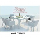 PE Rattan Outdoor Leisure Garden Furniture Dining Table for Patio