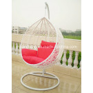 PE Rattan Swing Chair, Hanging Rattan Egg Chair Rattan Swing