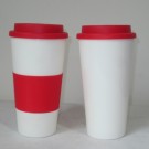 Promotional Plastic Cofffe Mug with Lid Dn -112