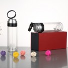 Promtional Gift Glass Water Bottle with Stainless Steel Infuser
