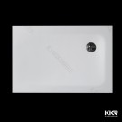 Pure White Artificial Resin Stone Shower Base
