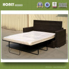Rattan Folding Metal Wicker Sofa Outdoor Synthetic Rattan Sofa Bed