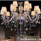 Resplendent Refined Crystal Chandelier for Living Room