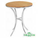 Round Outdoor Leisure Coffee Wood Dining Garden Hotel Table (JT-87)