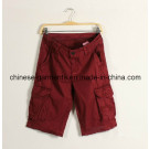 Single Colorshort Wash Pants for Men