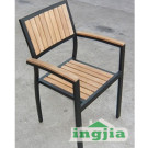 Solid Wood Aluminum/Aluminium Outdoor Dining Garden Chair (JC-51A)