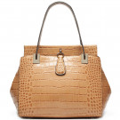 Stylish Ladies Brand Double Face Crocodile Pattern Exotic Bag