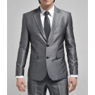 Top-Quality 2button Sliver Grey Latest Design Mens's Business Fashion Suits
