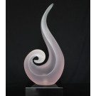 Transparent Big White Resin Abstract Sculpture