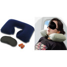 Travel Set for Air Pillow, Eyeshade and Earplugs