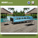 Unique Patio Metal Garden Aluminum Sofa Plastic Wood Outdoor 2015 Aluminum Sofa