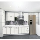 White Acrrylic Door Panel Kitchen Cabinet (D-06)