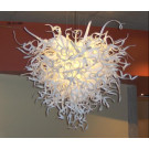 White Chandelier Modern Crystal Pendant Lamp for Hotel