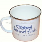 White Customized Printed Ceramic Coffee Mug Dn-921