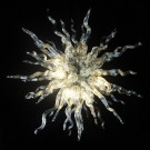 White Hand Blown Glass Chandelier Indoor Decoration