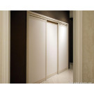 White Simple Built-in Wardrobe with Mirror (YG11012)