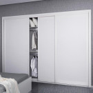 White Simple Sliding Wardrobe (OPY2010A-12#)