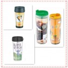 Wholesale Plastic DIY Travel Coffee Mugs with Advertisement Paper Dn-121b