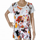 Women Fashion Soft Printed T-Shirt (HT7072)