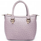 Women Luxury Ostrich Pattern Leather Handbag Hong Kong