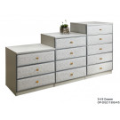 Wooden Drawer Cabinet with Leather Door (DG211133)