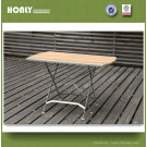 Wooden Garden Furniture Iron Frame Teak Garden Furniture Folding Table