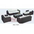 Workmanship Rattan Outdoor Garden Modern Patio Dining Sofa for Leisure