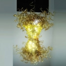 Yellow High Quality Blowing Glass Pendant Lamp for Decoration