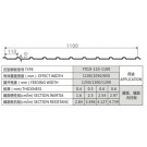 Yx10-110-1100 Type Corrugated Color Sheet