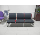 (SS-058) Commercial Furniture Stainless Steel PU Leather Public Chair