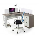1 Seat L Shape Office Workstation Partition (HF-CC001)