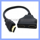 1080P HDMI Cable for PC TV LCD Projector 1 Male to 2 Female HDMI Splitter Adapter